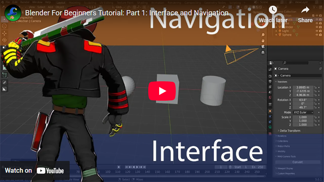 Blender 3D for Beginners Header