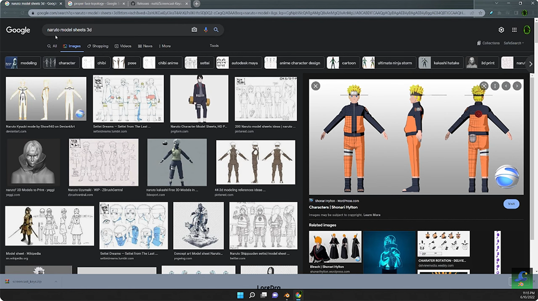 Blender Character Creation Naruto